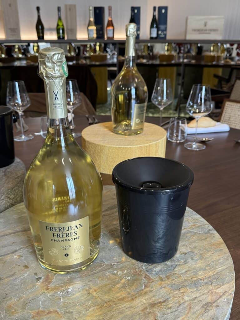 Wine tasting in Frerejean Freres