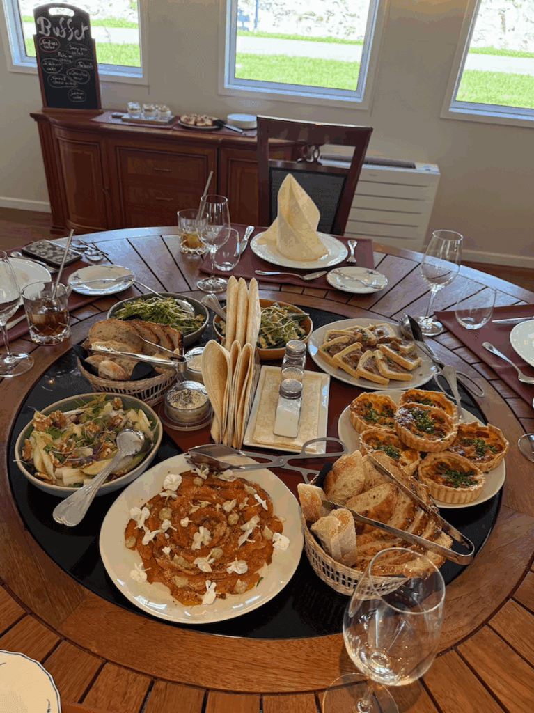 Lunch is served aboard Kir Royale