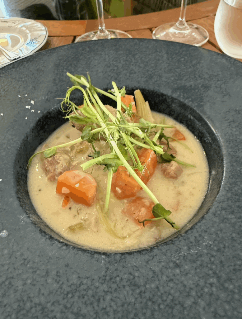 One of Chef Léo’s dishes aboard Kir Royale