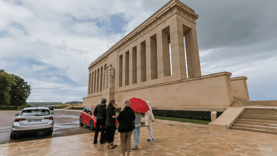 French-American Friendship Monument seen on a C'est La Vie cruise