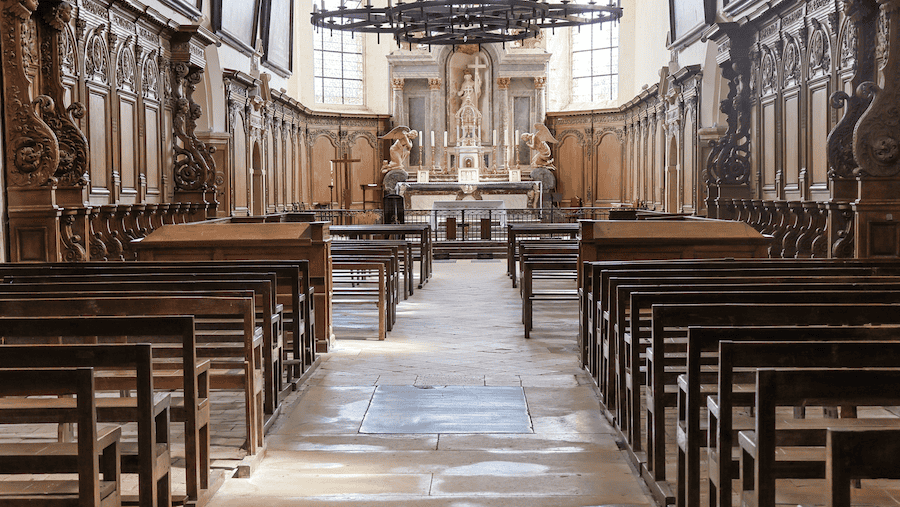 The historic Abbey of Hautvillers. 