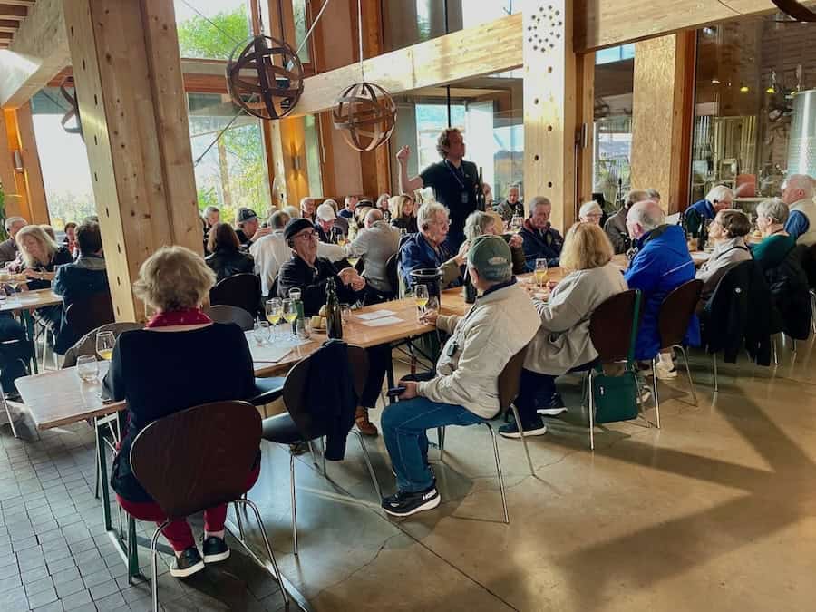 A Riesling tasting along the Alsatian Wine Route while on a Tauck River cruise