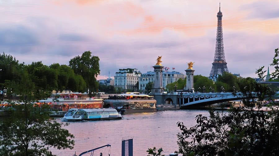 The Seine River in Paris.