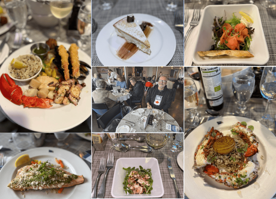 Meals aboard the Bella Desgagnés cargo passenger vessel