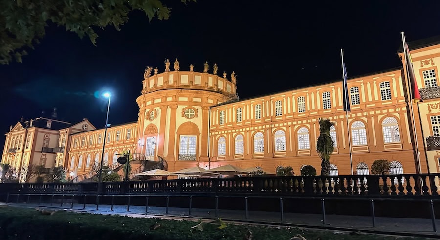 Schloss Biebrich, site of Tauck’s exclusive palace fine dining evening