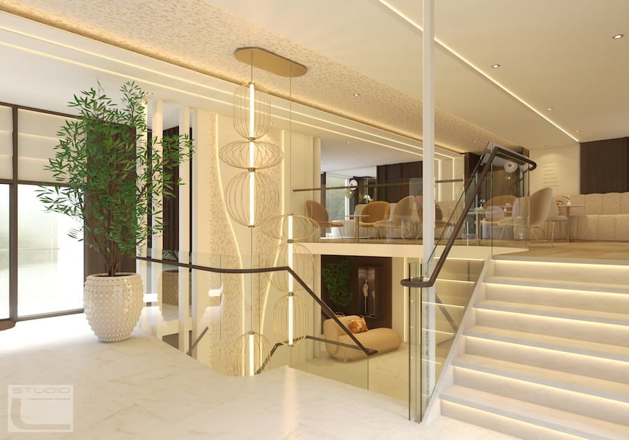 New River Cruise Ships (2026 & 2027) — A Building Boom Fueled by New Brands & New Routes 3 Amadeus Aura's reception area