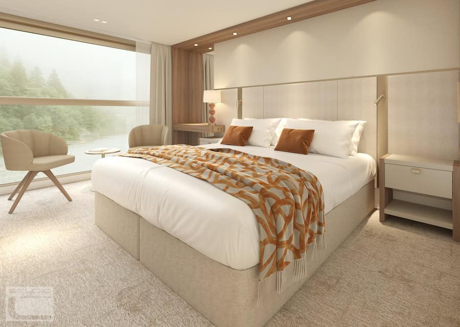 New River Cruise Ships (2026 & 2027) — A Building Boom Fueled by New Brands & New Routes 2 An Amadeus Aura cabin