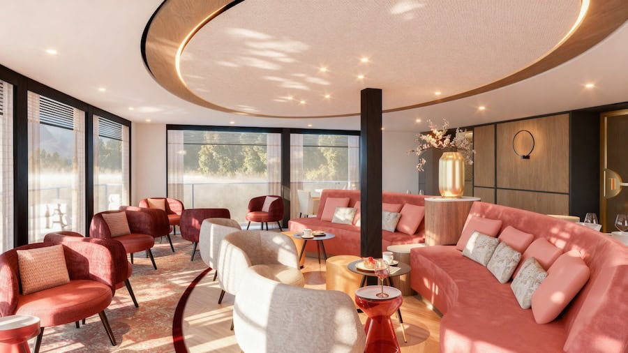 New River Cruise Ships (2026 & 2027) — A Building Boom Fueled by New Brands & New Routes 12 Century Star's aft lounge.