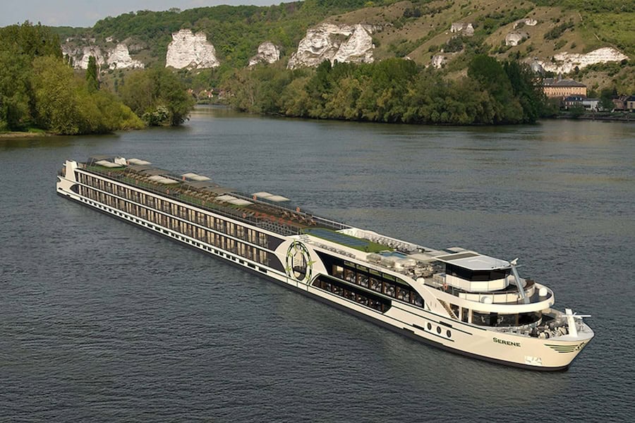 New River Cruise Ships (2026 & 2027) — A Building Boom Fueled by New Brands & New Routes 20 Serene is one of two new Tauck riverboats built for France