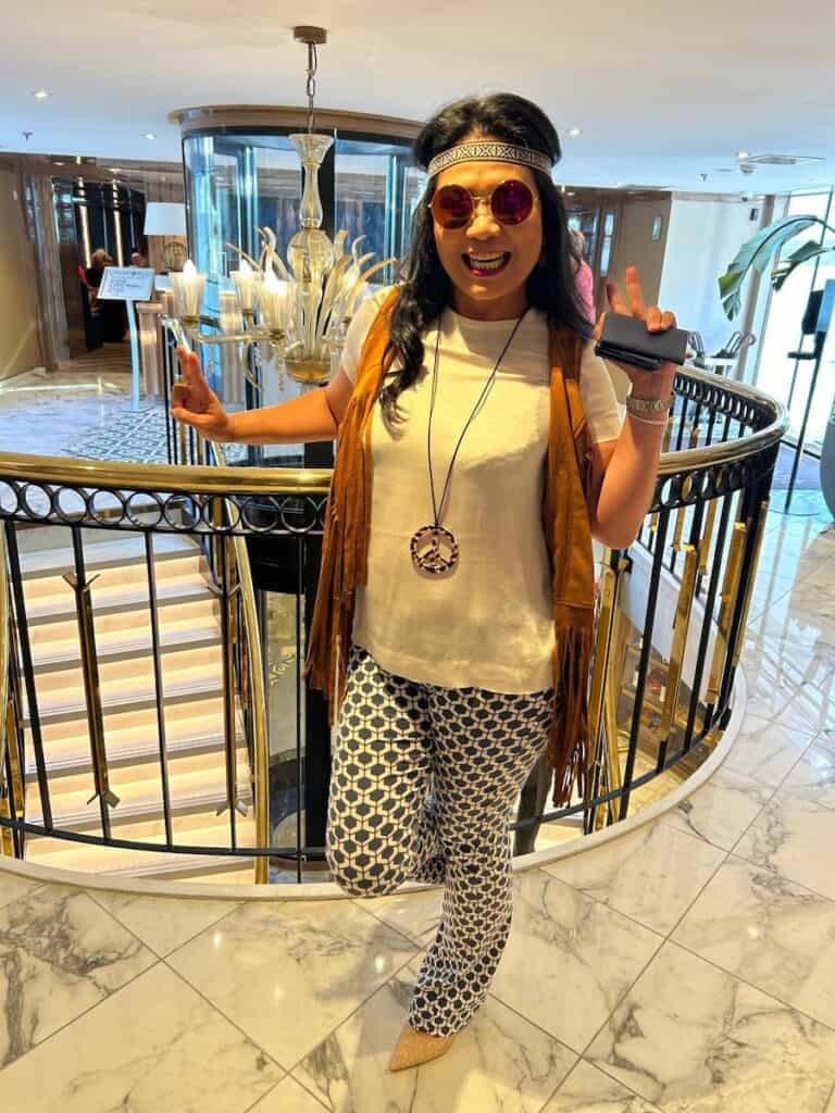 Douro River Cruise Review (2026): Why Uniworld Does Everything Right 35 Georgiana is ready for the 70s theme dance party aboard the Sao Gabriel.