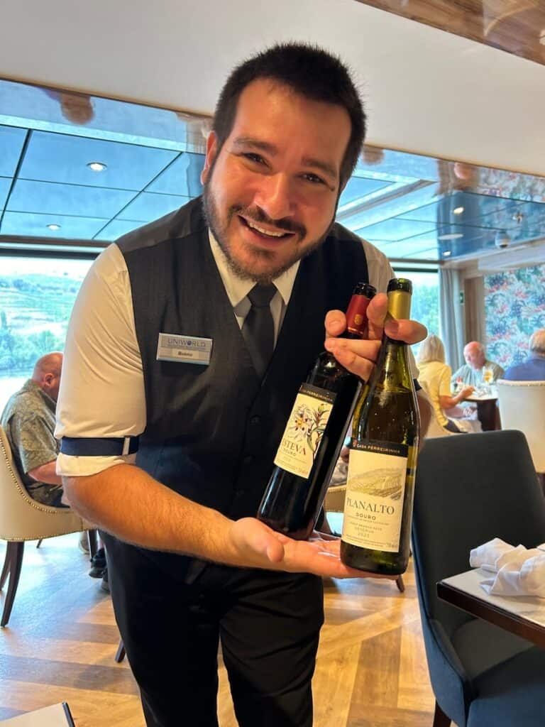 Viking & American Cruise Lines Mississippi River Cruise Comparison (2026): An Expert Weighs In 13 Sommelier Bueno introducing the day's wines