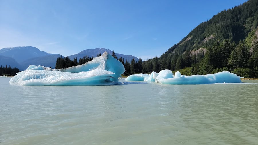 America Cruise Lines Alaska offers excursions where you can see blue ice