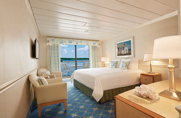 The author's Premium Balcony stateroom category aboard American Constellation