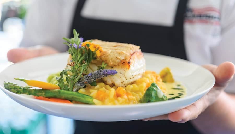 Halibut aboard an American Cruise Lines Alaska cruise