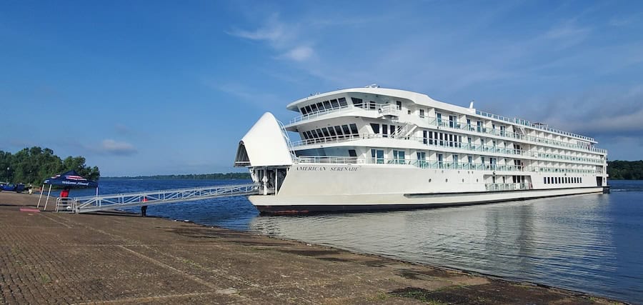 Complete Mississippi River Cruise (2026): A Review Of 21 Nights Aboard American Serenade 1 The Serenade docked in Greenville, MS