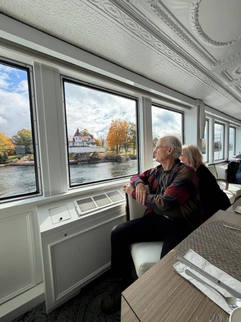The Canadian Empress often cruises quite close to the shoreline of the 1000 Islands.