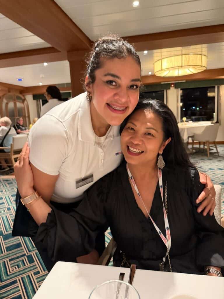 Viking & American Cruise Lines Mississippi River Cruise Comparison (2026): An Expert Weighs In 5 A beloved American Cruise Lines restaurant server.