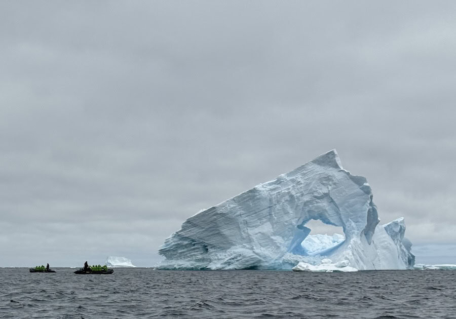 Atlas Antarctica Cruise Review (2026): At Last, On A Real Expedition Ship, the World Navigator 28 ice pyramid off Astrolabe Island on an Atlas Antarctica Cruise