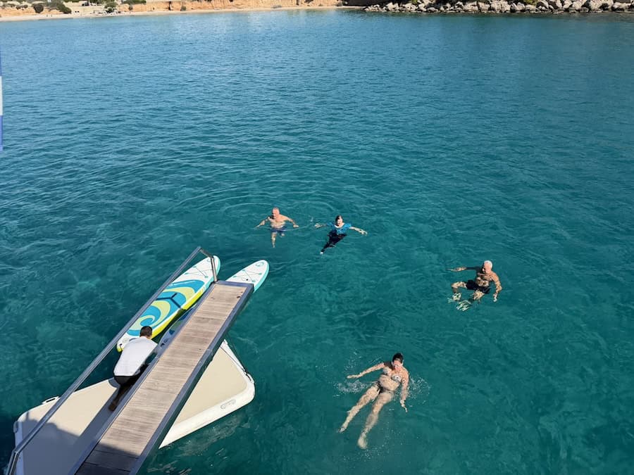 Captain Mostofa at the ready with paddleboards