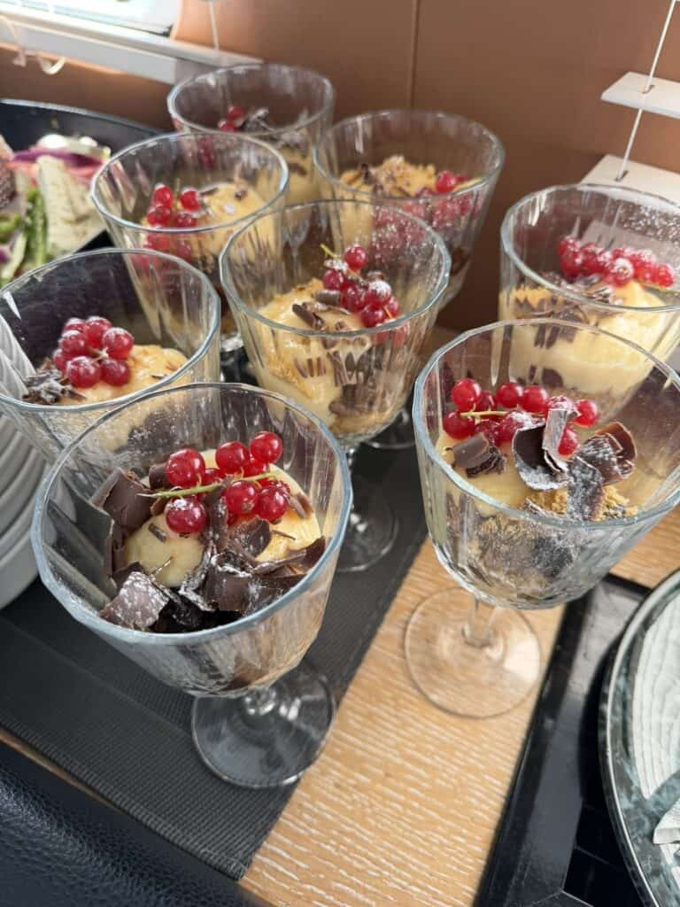 Deelish dessert at lunch aboard Gemaya