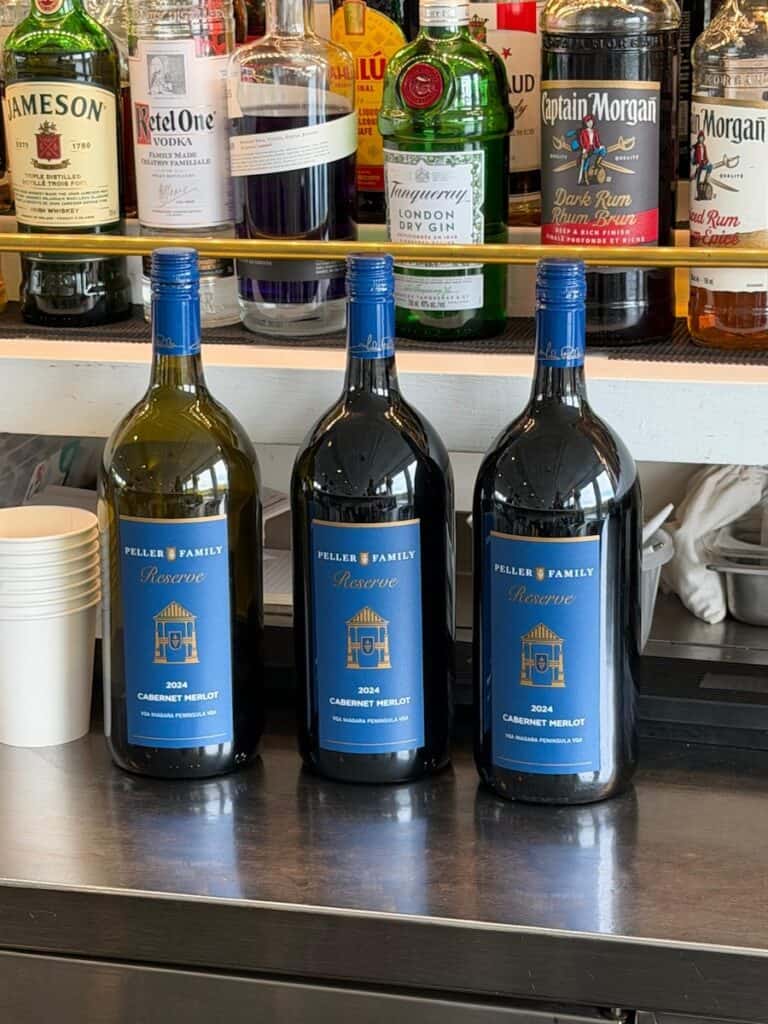 Regional wines were served at lunch and dinner aboard Canadian Empress.