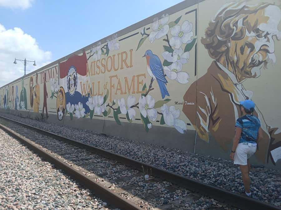 The mural wall in Cape Girardeau.