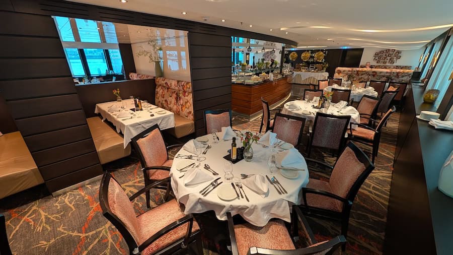 The Main Journeys Restaurant aboard AmaLucia. 