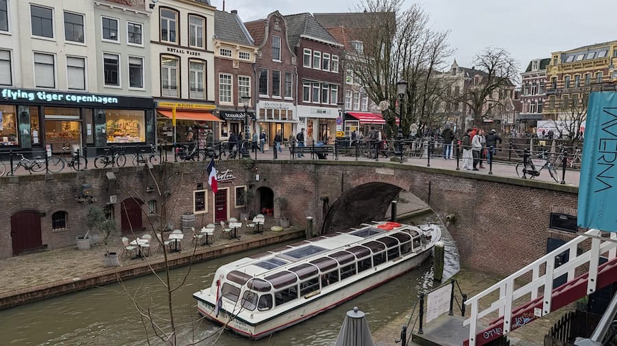 Utrecht, like all the ports, had far few tourists during our February cruise than warmer times of the year.