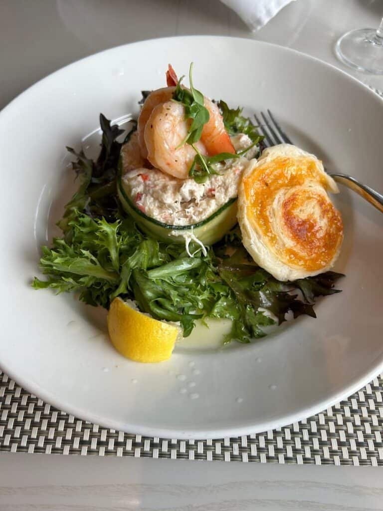 The lunch salads on a Chesapeake Bay Cruise With American Cruise Lines