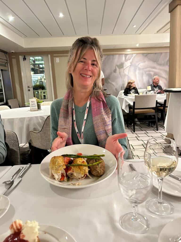 lots of seafood served on a Chesapeake Bay Cruise With American Cruise Lines