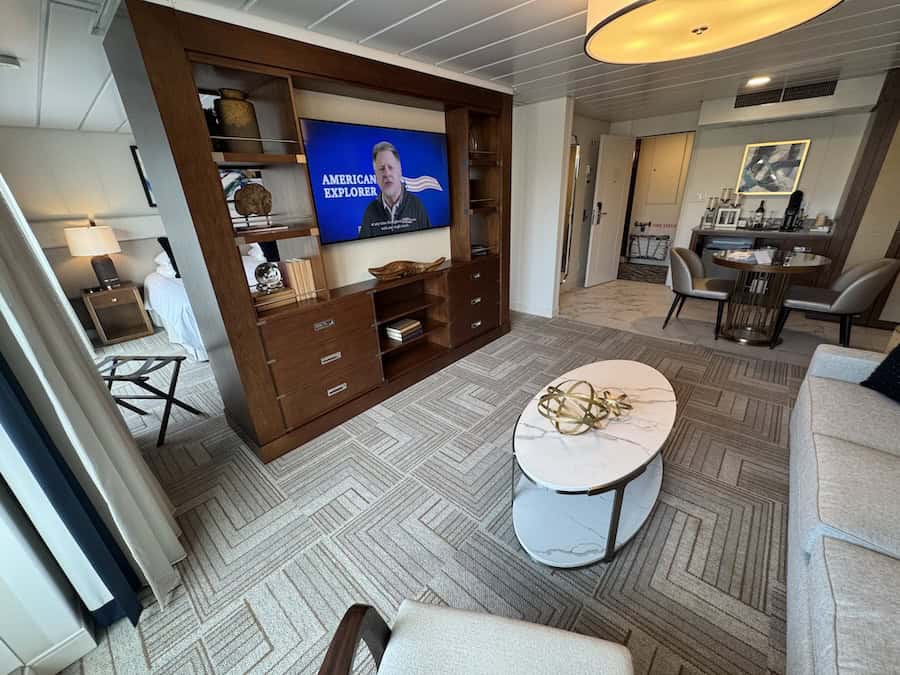 A grand suite of American Cruise Lines' American Serenade