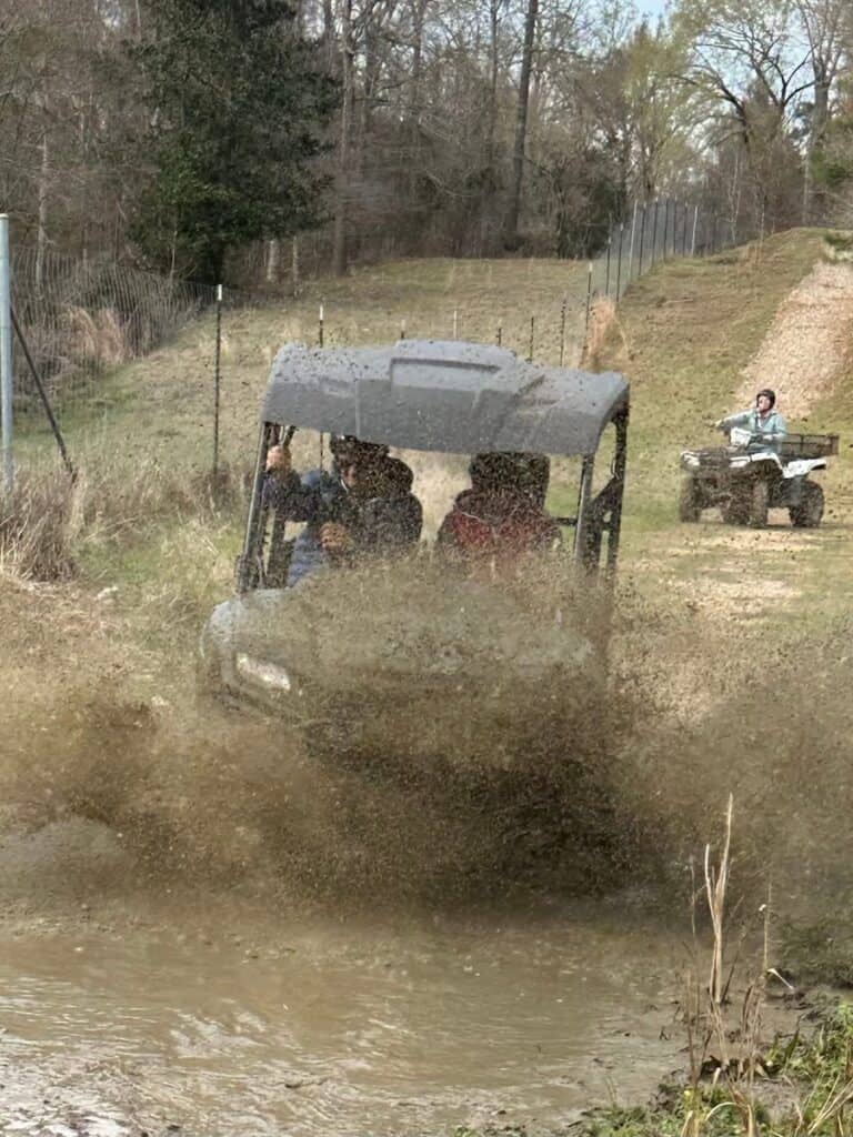 Getting down and muddy on American Cruise Line’s Great River Outdoor excursion while on a Winter Cruising On The Lower Mississippi With American Cruise Lines