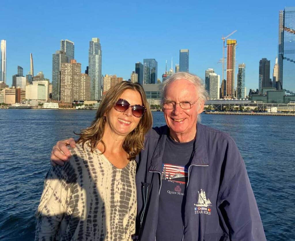 Ted Scull: A Tribute to My Dear Friend & QuirkyCruise Partner 3 Ted Scull & Heidi in 2021 on a Ben cruise around Manhattan