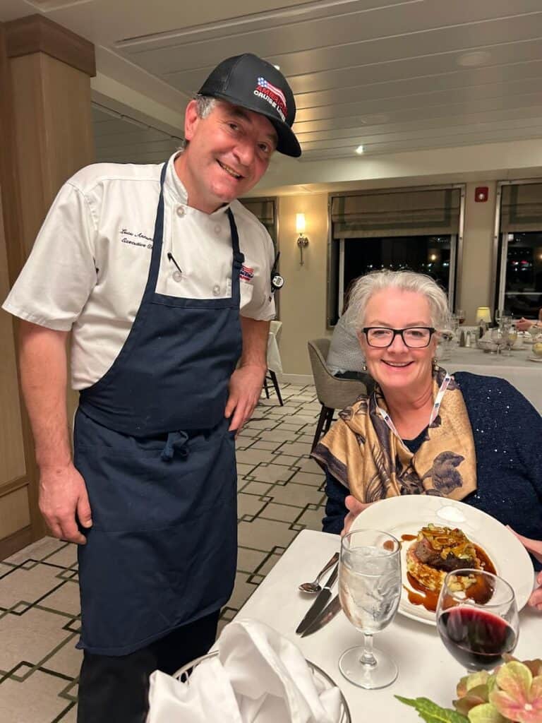 The talented & charming Chef Luca! aboard the American Glory