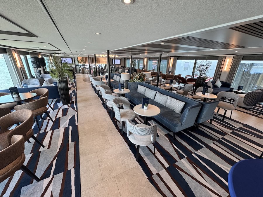 German, Dutch & Belgian Waterways cruise review a cruise on Viva Enjoy, here the Panorama Salon