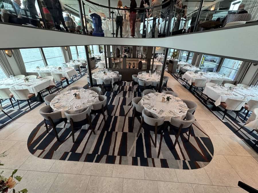 German, Dutch & Belgian Waterways cruise review abour the Viva Enjoy, here the Riverside Restaurant 