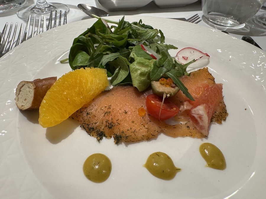 Dinner aboard the Viva Enjoy on a German, Dutch & Belgian Waterways cruise