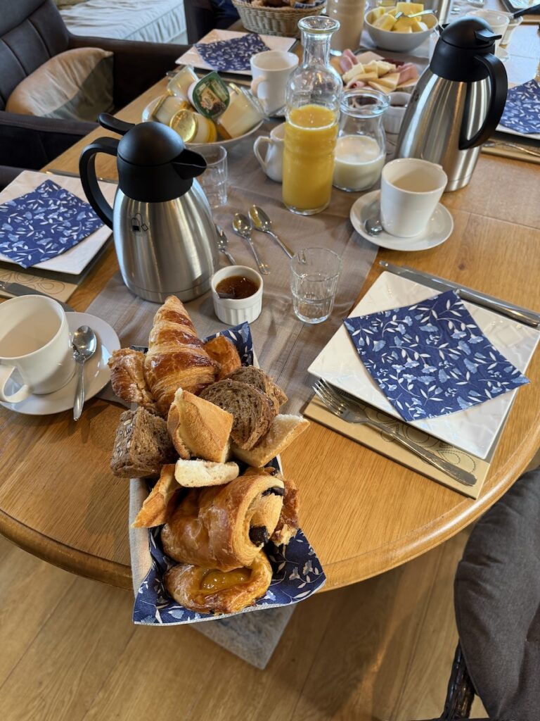 This French Barge Is Different (2026 REVIEW) — Choose The Savoir Vivre On The Burgundy Canal For The Cycling & Dinners Ashore 2 The daily breakfast spread.