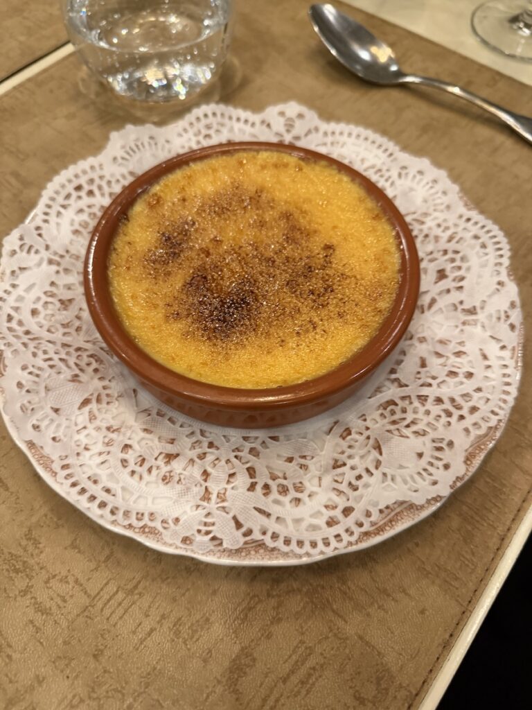 This French Barge Is Different (2026 REVIEW) — Choose The Savoir Vivre On The Burgundy Canal For The Cycling & Dinners Ashore 23 Crème brûlée was on the menu at several of the restaurants we went to for dinner in the area