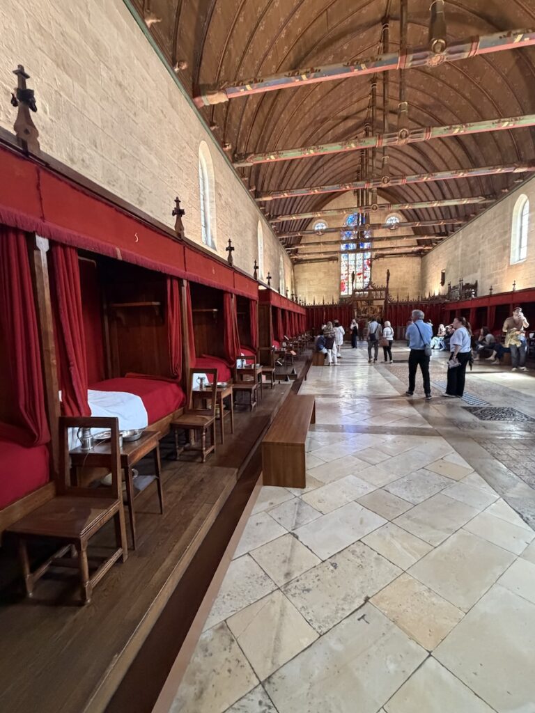 This French Barge Is Different (2026 REVIEW) — Choose The Savoir Vivre On The Burgundy Canal For The Cycling & Dinners Ashore 37 The interior of the 15th-century hospital in Beaune.