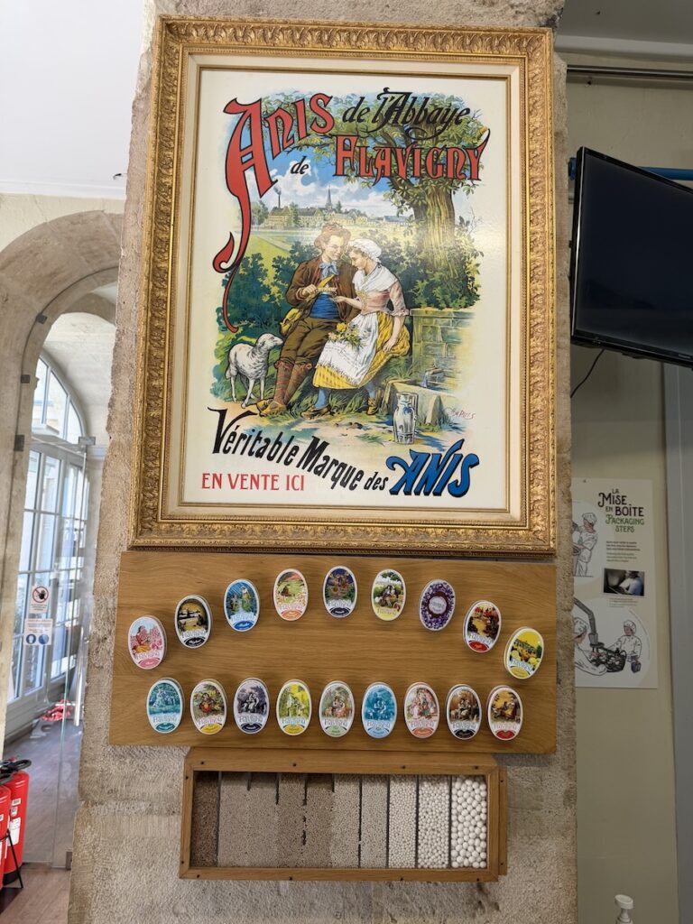 This French Barge Is Different (2026 REVIEW) — Choose The Savoir Vivre On The Burgundy Canal For The Cycling & Dinners Ashore 36 A display of the legendary anis candies at the factory.