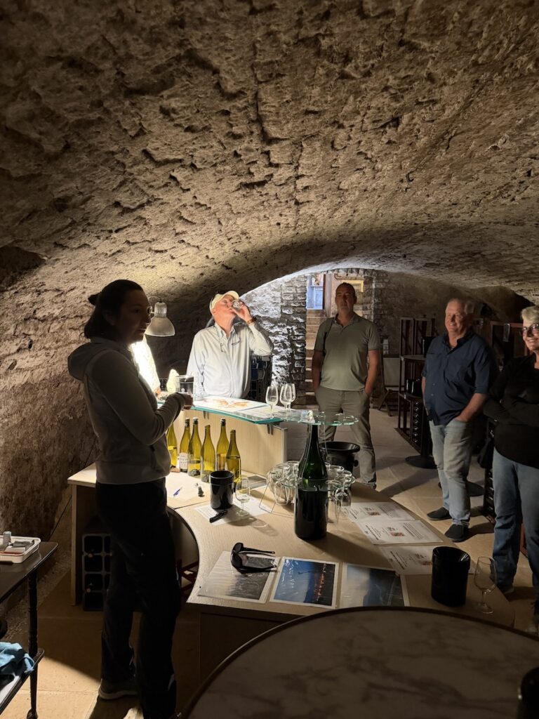 This French Barge Is Different (2026 REVIEW) — Choose The Savoir Vivre On The Burgundy Canal For The Cycling & Dinners Ashore 27 Wine tasting in the cellars of Theirry Laffay Filles