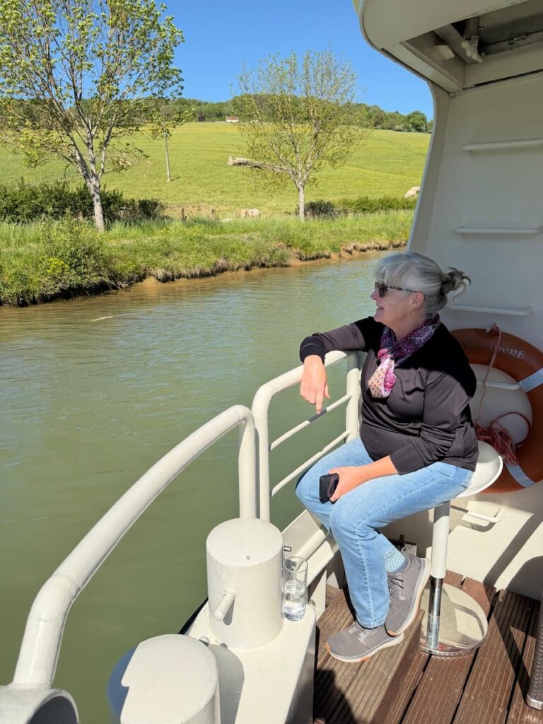 This French Barge Is Different (2026 REVIEW) — Choose The Savoir Vivre On The Burgundy Canal For The Cycling & Dinners Ashore 48 Chilling out aboard the Savoir Vivre.