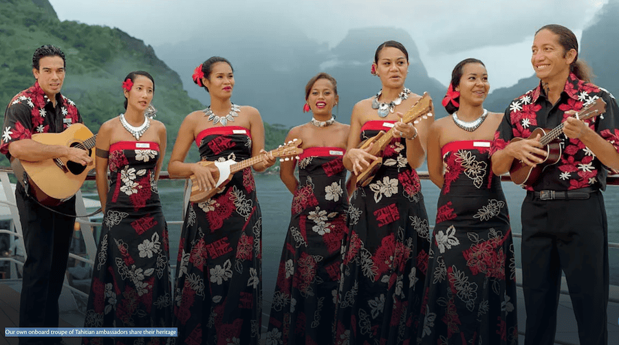 Peter Greenberg’s “Hidden” Travel Series for PBS Features French Polynesia & Paul Gauguin Cruises 4 Les Gauguins and Les Gauguines are Paul Gauguin’s live aboard ambassadors to all things Polynesian. Photo courtesy of Paul Gauguin Cruises.