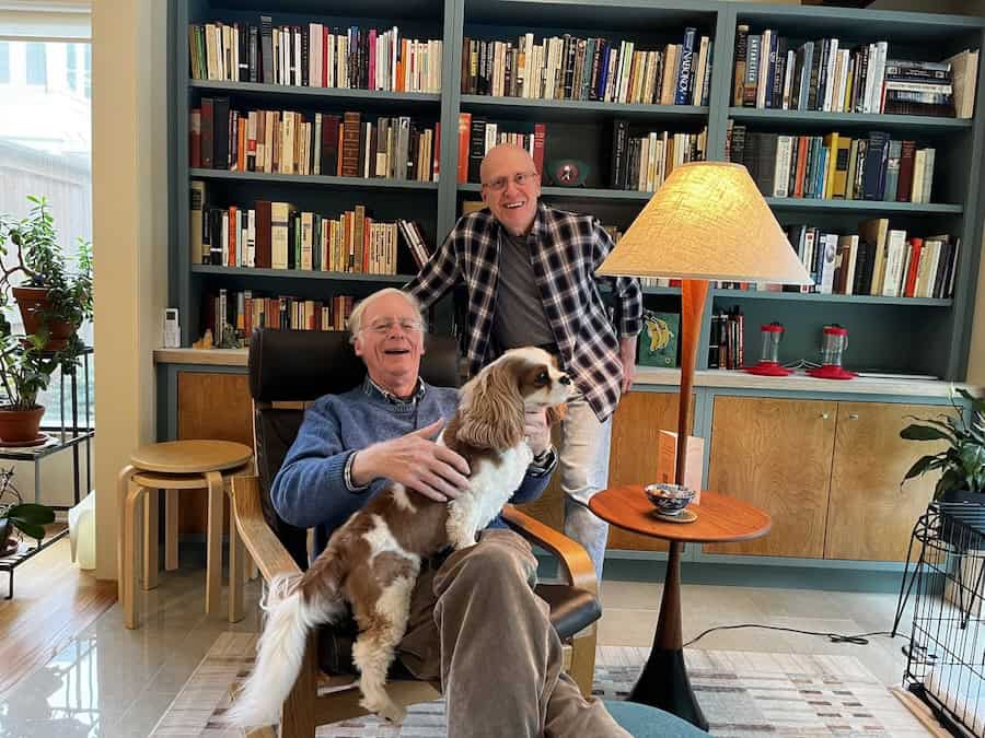 Ted Scull: A Tribute to A Dear Friend & QuirkyCruise Partner 11 Ted visiting Steve’s, Anne’s and Ginger's home in Providence in 2004. We also shared a love of Cavalier King Charles Spaniels; Ted brought one home with him to Philadelphia from England when he was still in college when the breed was still largely unknown in the US