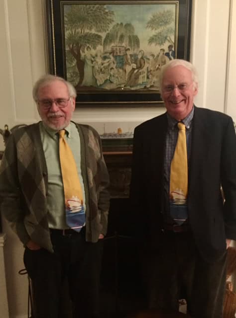 Ted Scull: A Tribute To A Dear Friend To Many & My QuirkyCruise Partner 8 Ted Scull and Karl sporting their Deutschland neckties