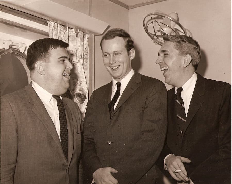 Ted Scull: A Tribute to A Dear Friend & QuirkyCruise Partner 9 Ted with Paul Duynhower (right) sharing a laugh in their Holland American days