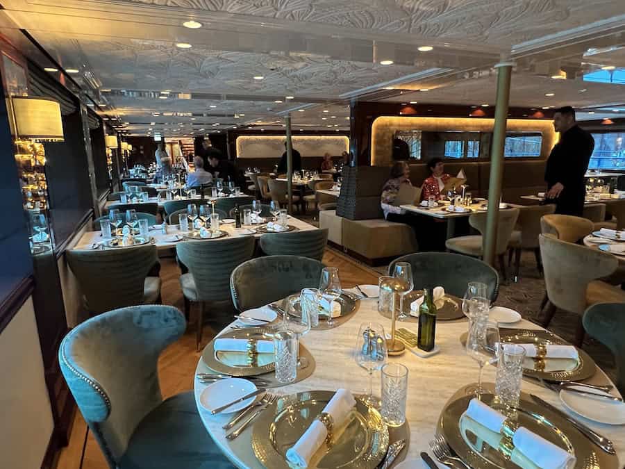 Cruising The Capital Cities Of The Danube On Uniworld’s Newest Ship (2026 REVIEW) 13 Cruising The Danube On Uniworld’s Newest Ship the SS Emile, here the main restaurant