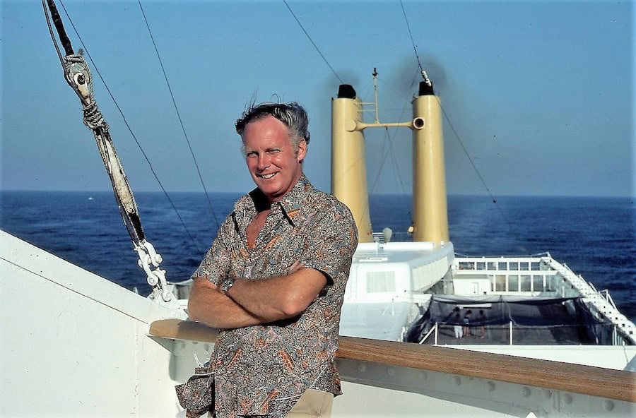 Ted Scull: A Tribute to A Dear Friend & QuirkyCruise Partner 12 Ted Scull aboard the SS CANBERRA of P&O Lines.