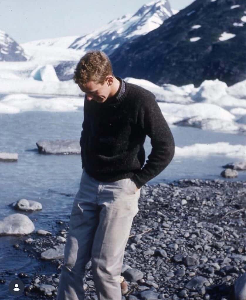 Ted Scull: A Tribute to My Dear Friend & QuirkyCruise Partner 2 Ted as a young man in Alaska, where we traveled by ferry, car, plane and on foot